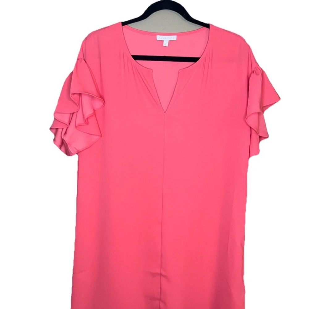 Anna Cate Coral Tea Berry Dress Women’s Small